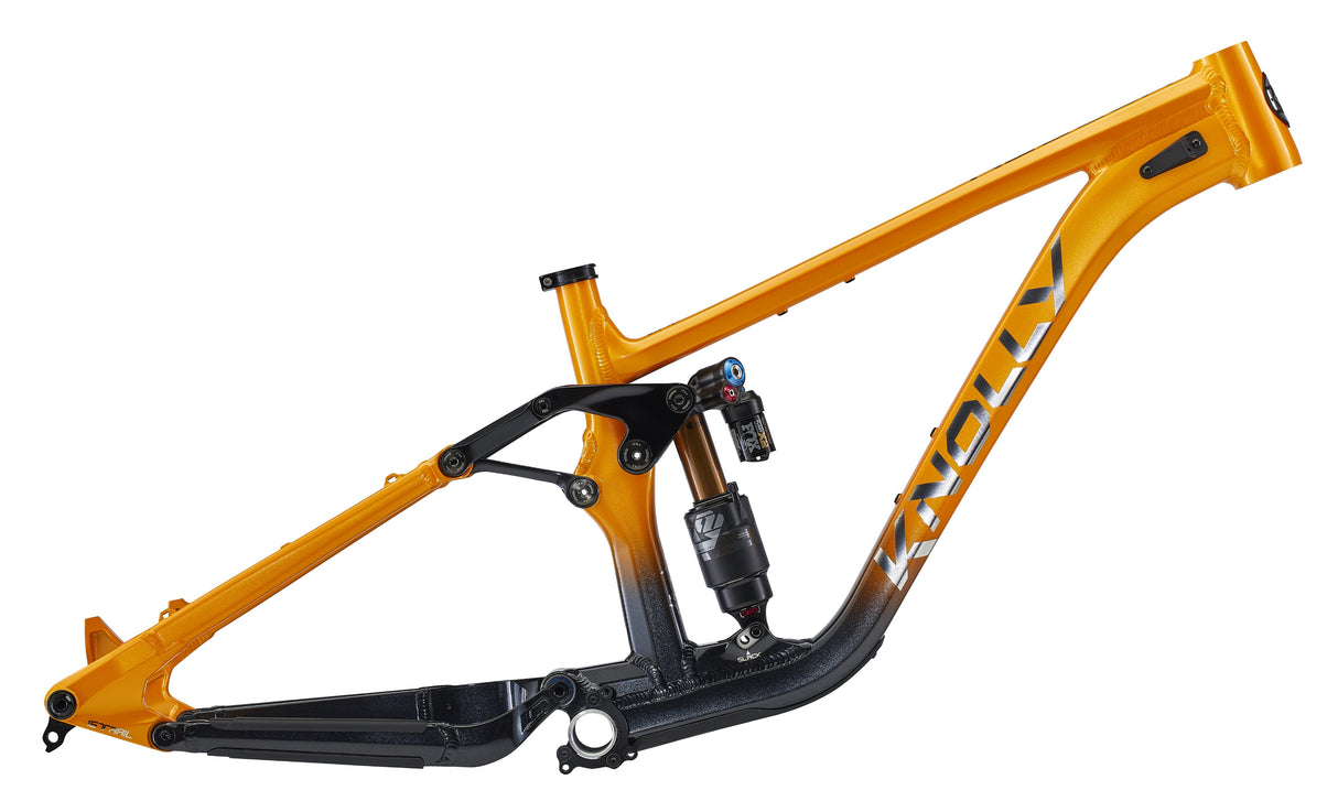 2025 Knolly Warden MX Frameset w/ Fox Float X2 - The Lost Co. - Knolly - 210000008611 - Orange Black Fade - X - Small