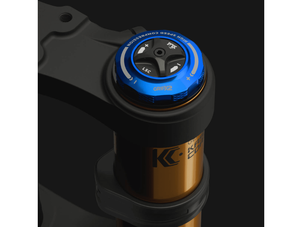 2027 Fox 40 Factory - Kashima - 27.5" - Shiny Black - GRIP X2 - 203mm - The Lost Co. - Fox Racing Shox - 910-21-417 - 821973524757 -