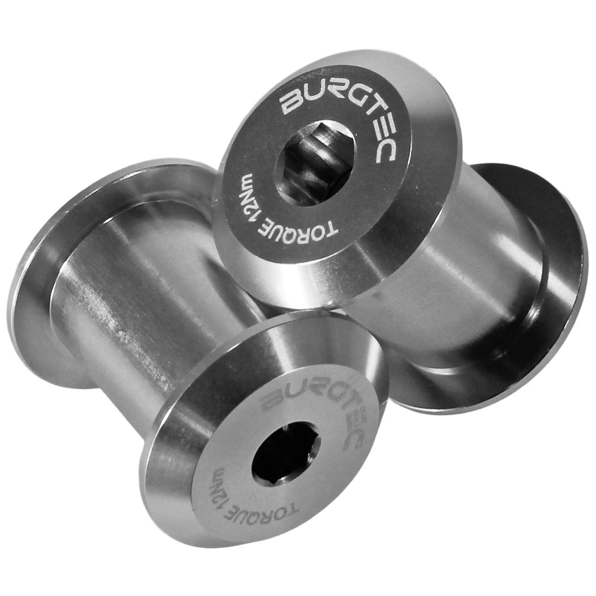 Burgtec Transition Chainstay Pivot Bolts Rhodium Silver