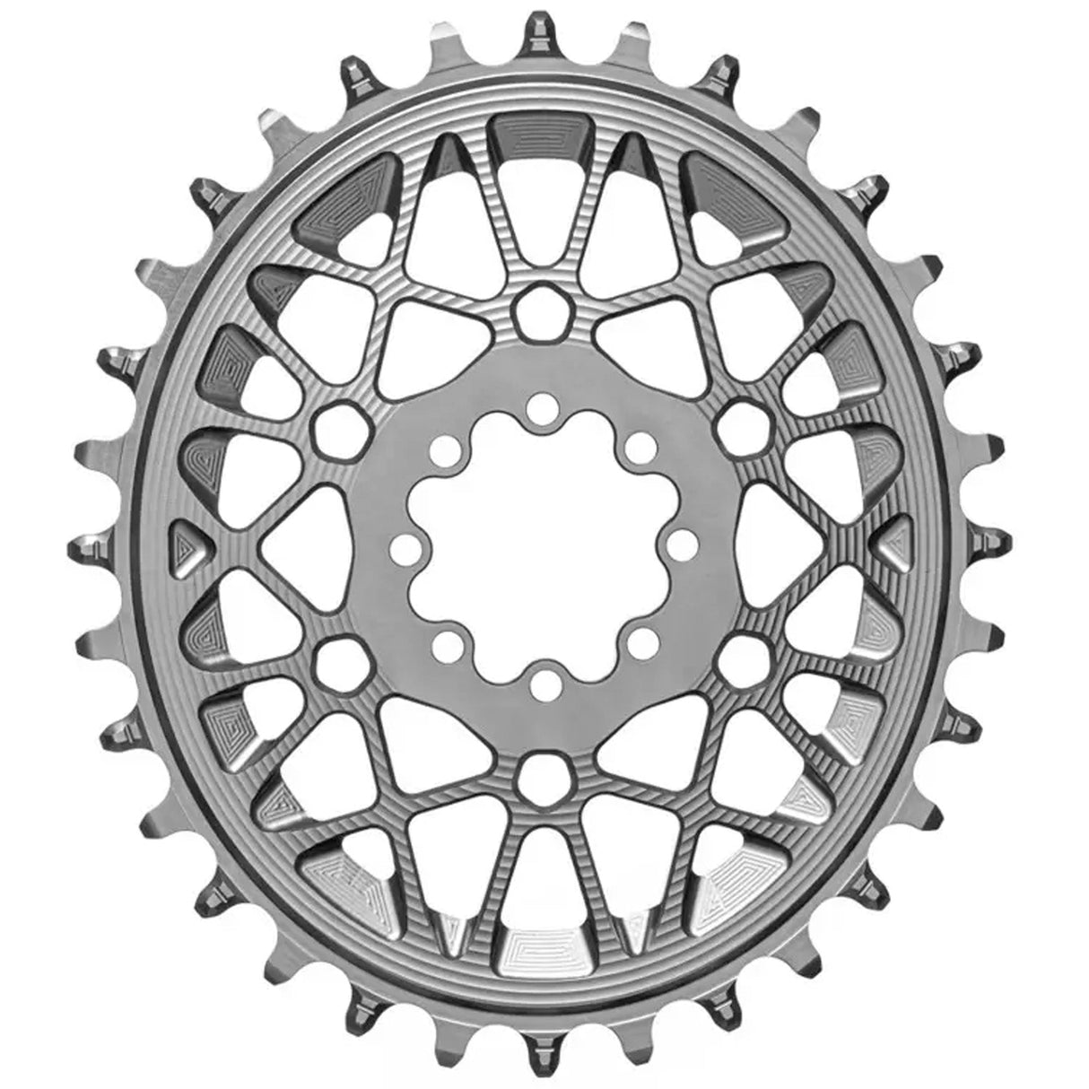 absoluteBLACK Oval SRAM T - Type DM 8 - Hole Boost Chainring 30T Titan - The Lost Co. - Absolute Black - SROVTTYPE3/30TI - 5110846006106 -