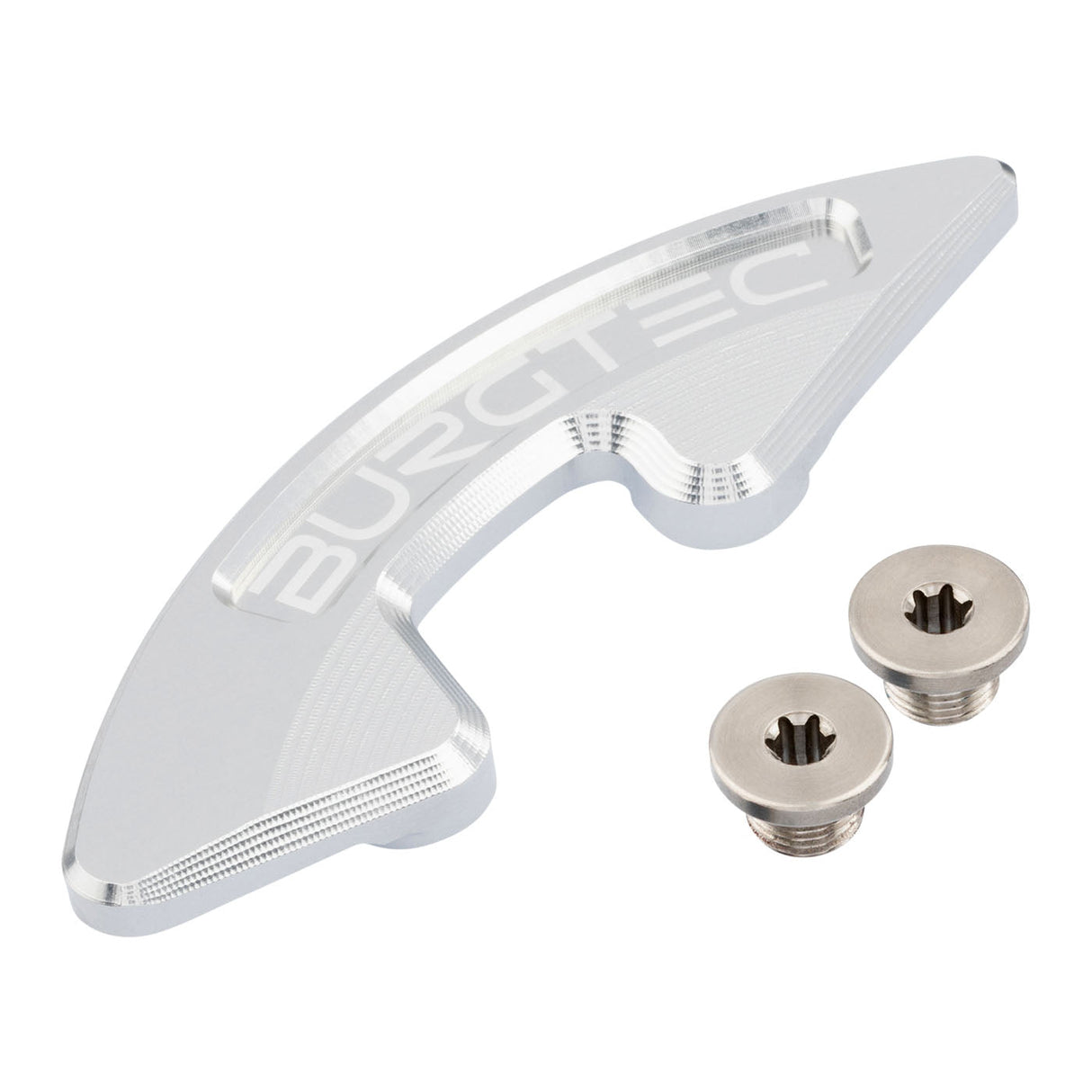 Burgtec Chainring Bash Guard - Single - Rhodium Silver - The Lost Co. - Burgtec - 13707 - 724901937516 -
