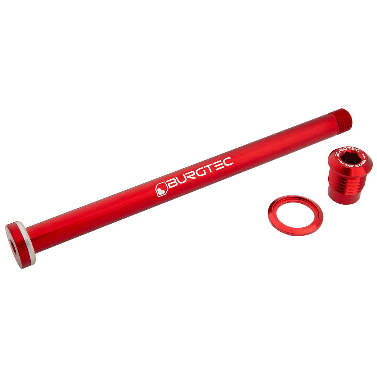 Burgtec Giant 183.5mm Rear Axle - Race Red - The Lost Co. - Burgtec - 14752 - 724901938131 -