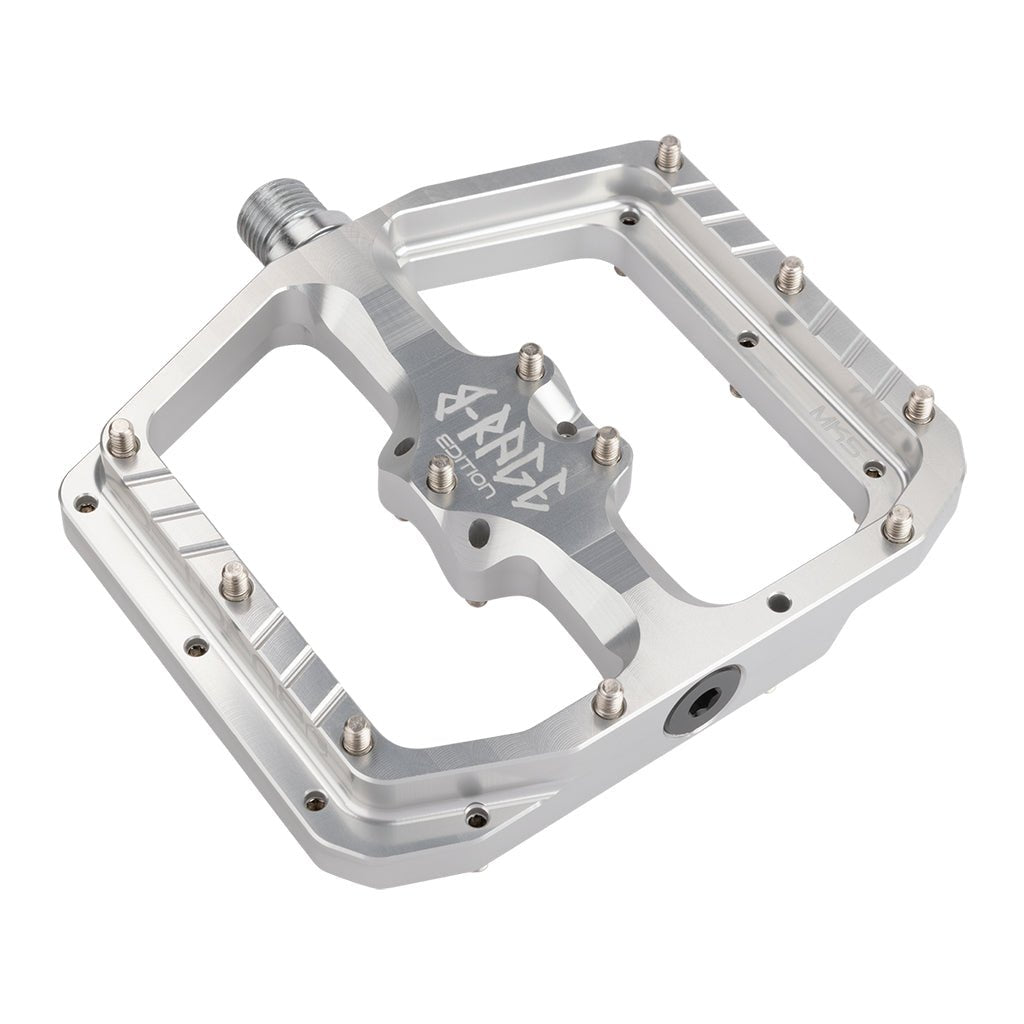 Burgtec Penthouse Flat MK5 B - Rage Edition Pedals - Silver - The Lost Co. - Burgtec - 1707 - 724901934669 -