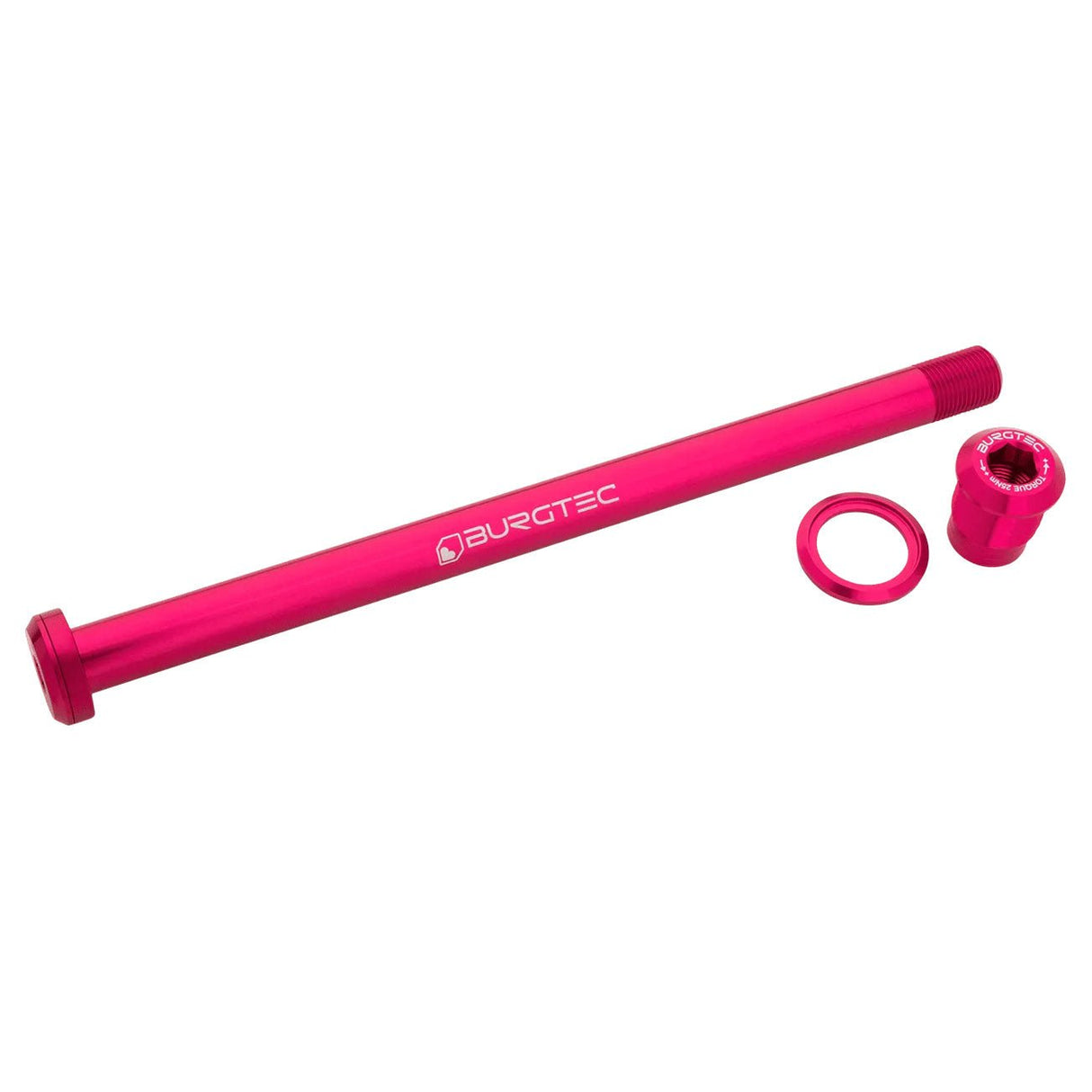 Burgtec Pivot 185.3mm UDH Rear Axle - Toxic Barbie Pink - The Lost Co. - Burgtec - 10749 - 724901933686 -