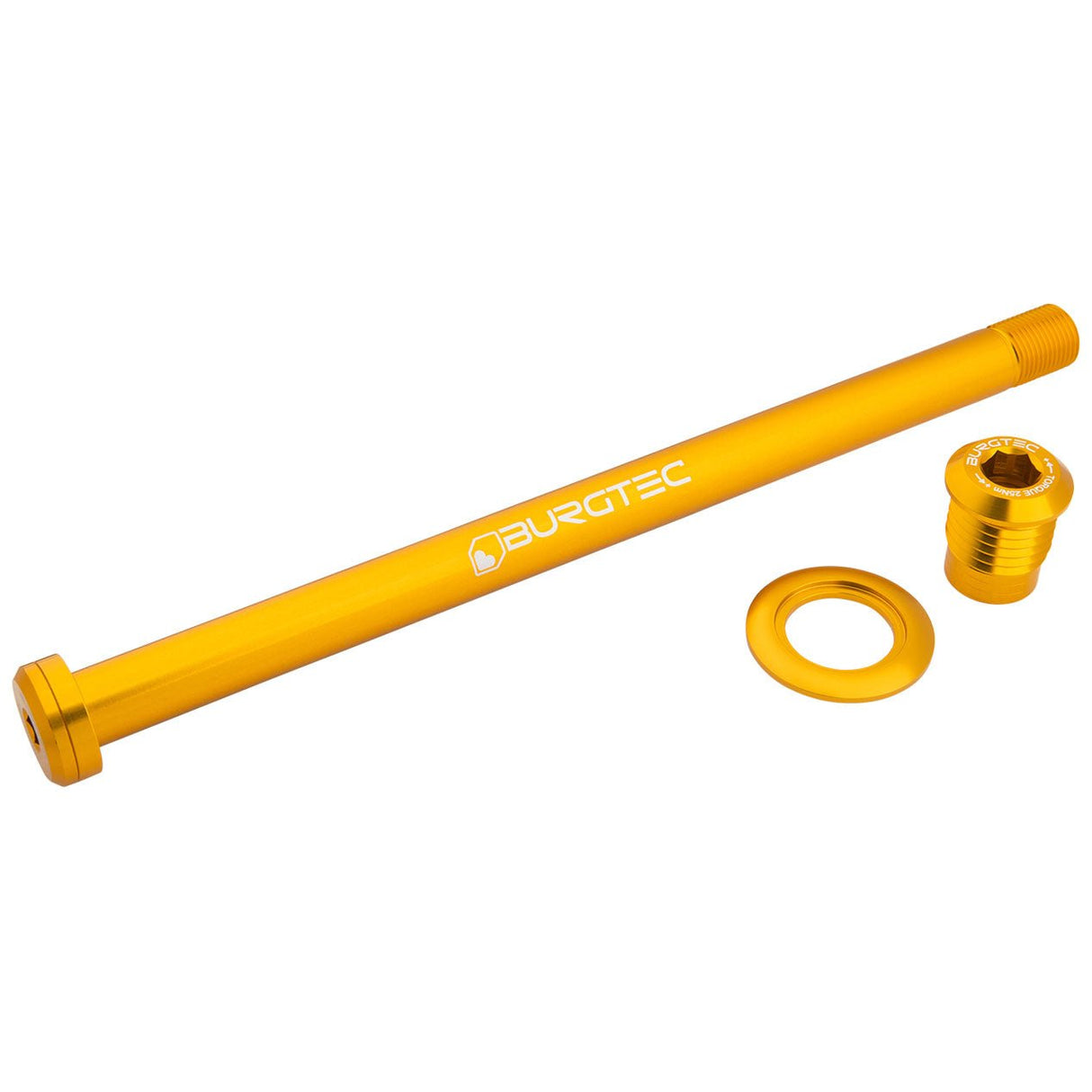 Burgtec Rear Axle - Orbea 186mm - Burgtec Bullion Gold - The Lost Co. - Burgtec - 14458 - 724901937929 -