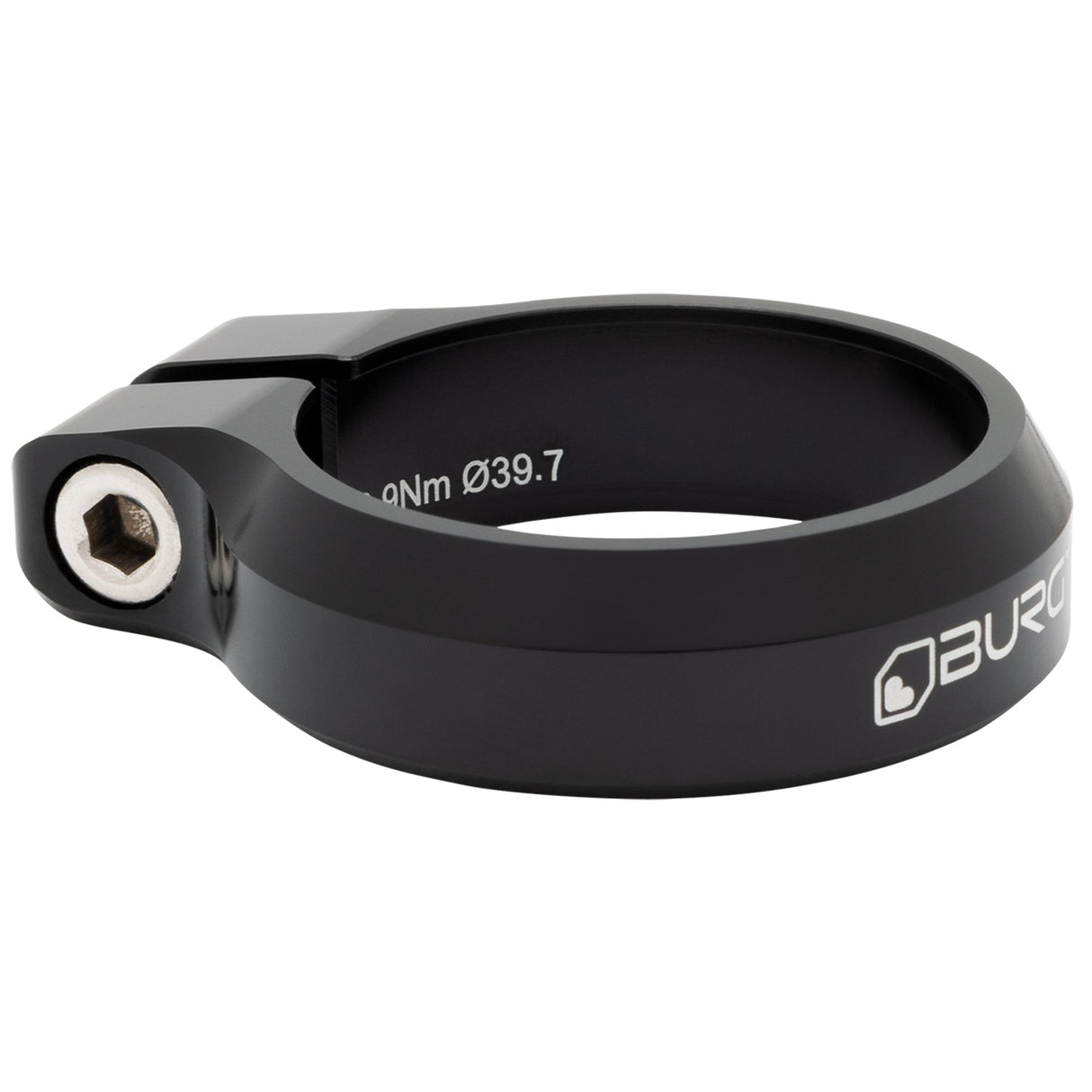 Burgtec Seat Clamp - 39.7mm - Burgtec Black - The Lost Co. - Burgtec - 10571 - 724901933235 -