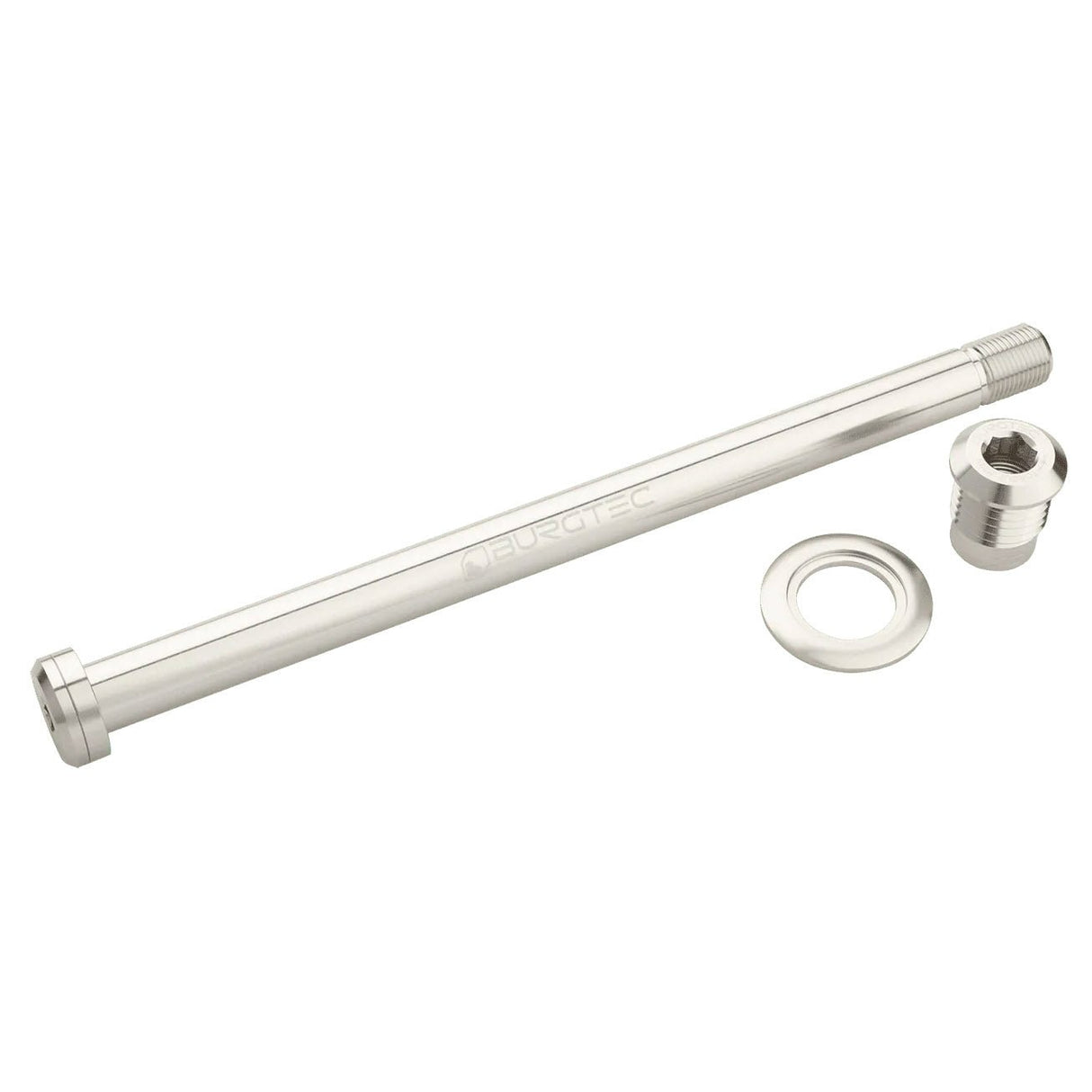 Burgtec Trek 184.5mm Rear Axle - Rhodium Silver - The Lost Co. - Burgtec - 10107 - 764283661333 -