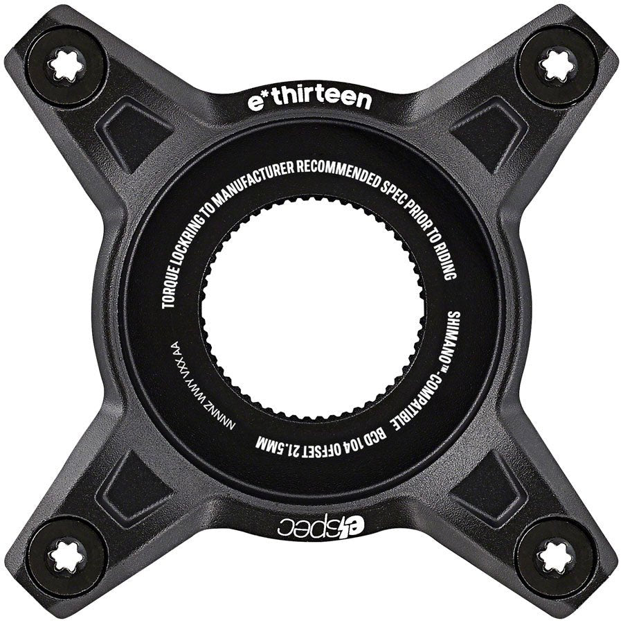 e*thirteen 104BCD Aluminum Direct Mount Spider for Shimano Motors - The Lost Co. - e*thirteen - CR5EPA-102 - 4711280341191 -