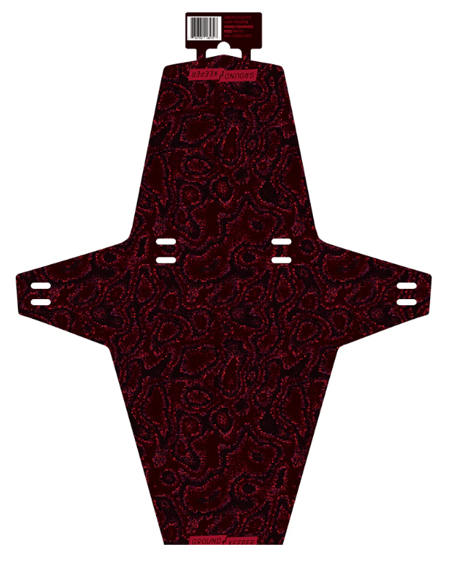 Ground Keeper Snake Charmer Long Fender - Red - Matte - The Lost Co. - Ground Keeper Fenders - SQ9811422 - 760762185727 -