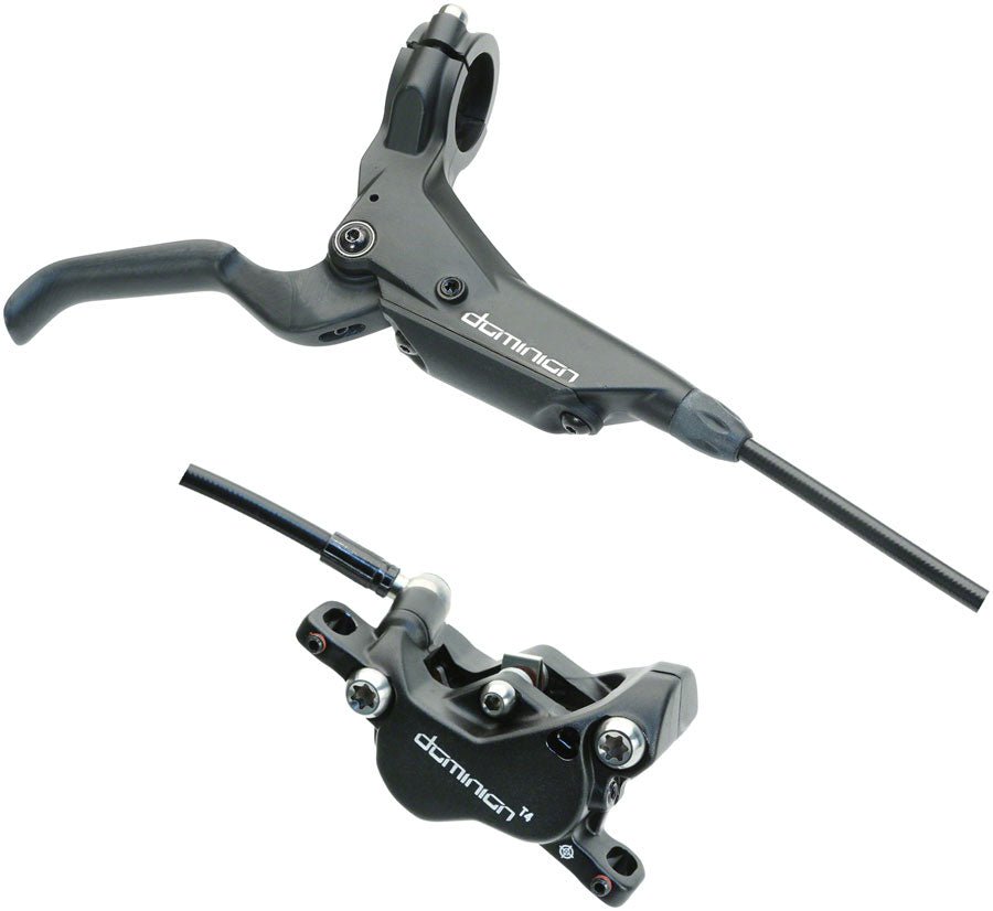 Hayes Dominion T4 Disc Brake and Lever - Front Hydraulic Post Mount Black - The Lost Co. - Hayes - 95 - 38499 - K001 - 847863025951 -