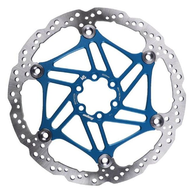 Hope V4 Vented Disc Rotor - 6 - Bolt - 203mm - Blue - The Lost Co. - Hope - HBSP4342036VB - 5056454911466 -