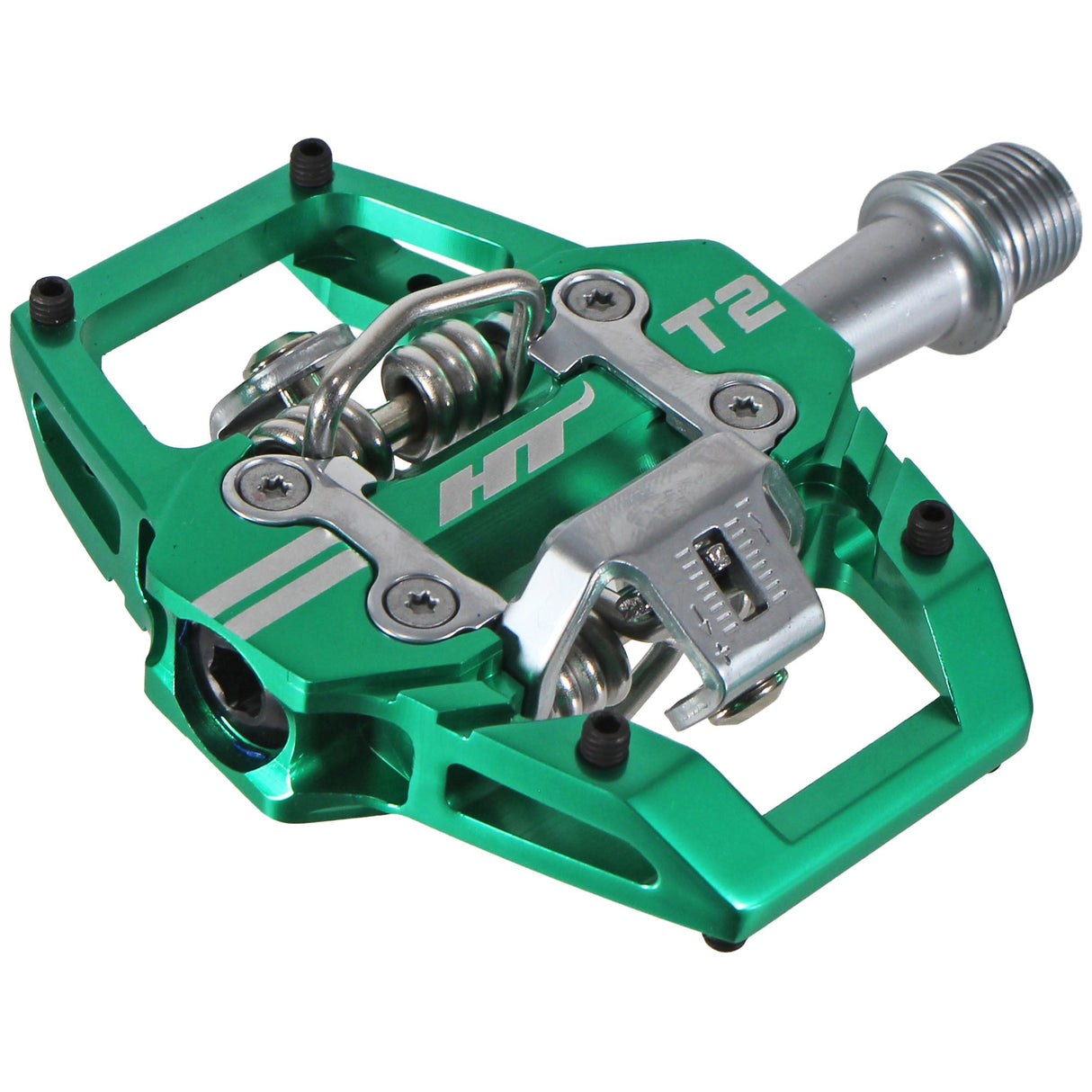 HT Pedals T2 Clipless Platform Pedals - Green - The Lost Co. - HT Components - HX1024 - B-HX1024 -
