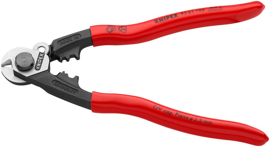 Knipex Wire Rope Shears - Polished Forged Steel 7 1/2" - The Lost Co. - Knipex - 95 61 190 SBA - 843221000233 -