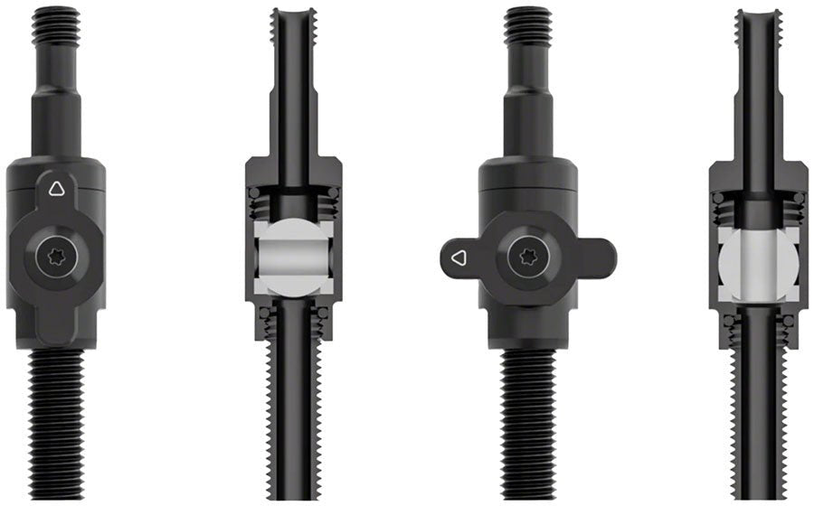 Muc - Off Big Bore Lite Tubeless Valve Stems - 45mm Length - Pair - Black - The Lost Co. - Muc - Off - 21152 - 5037835220209 -