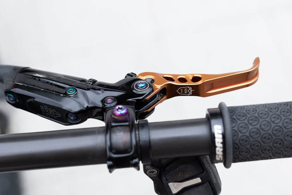 OAK Components SR Brake Lever Blade 2 Piece Kit - SRAM - Kashgold - The Lost Co. - OAK Components - 28 - 000 - A01 - E14 - 4262418012082 -