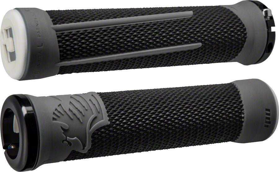 ODI AG2 Grips - Black/Graphite Lock-On - The Lost Co. - ODI - D35A2BH-B - 711484190858 -