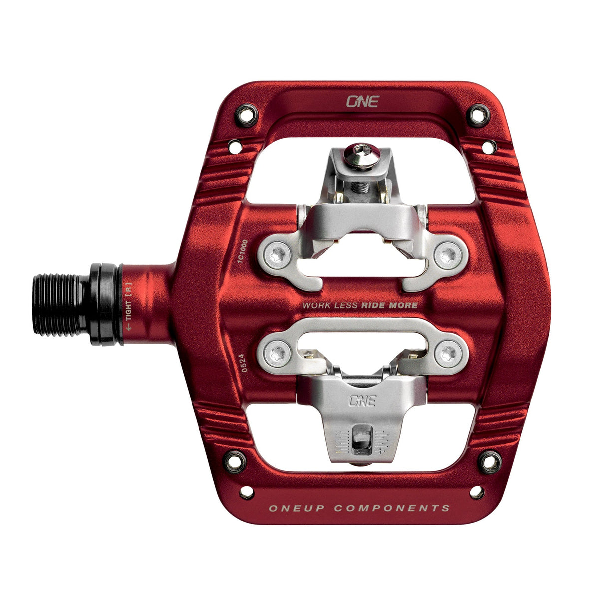 OneUp Components Clip Pedals - Red - The Lost Co. - OneUp Components - 1C1000RED - 628219406712 -