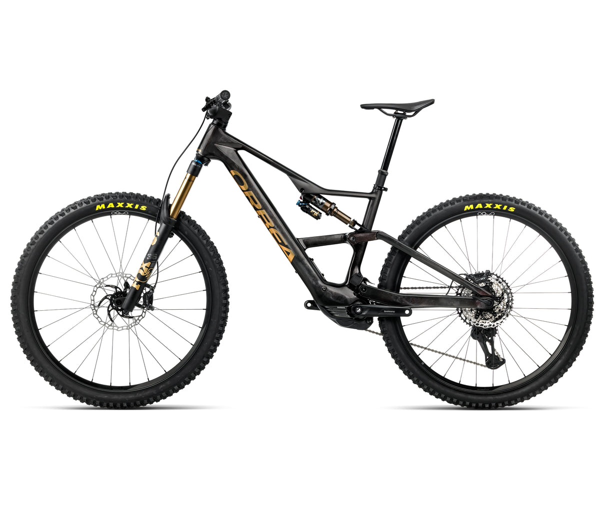 Orbea Rise LT M10 630Wh - The Lost Co. - Orbea - 210000010098 - - Cosmic Carbon View - Golden Sand - S