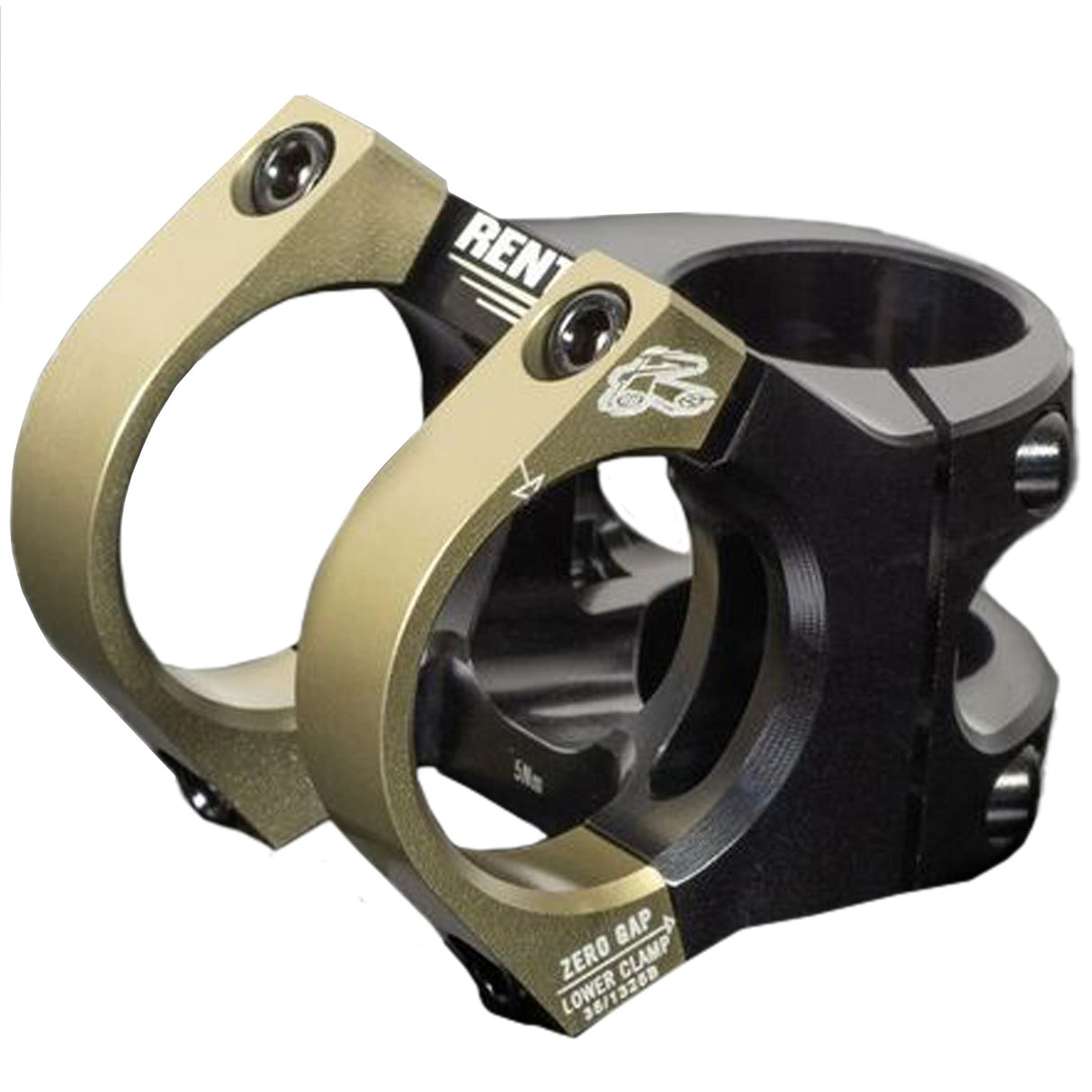 Renthal V2 Apex Stem (35.0) 40mm Black/Gold - The Lost Co. - Renthal - STM127-02-005-01 - 765442165242 -