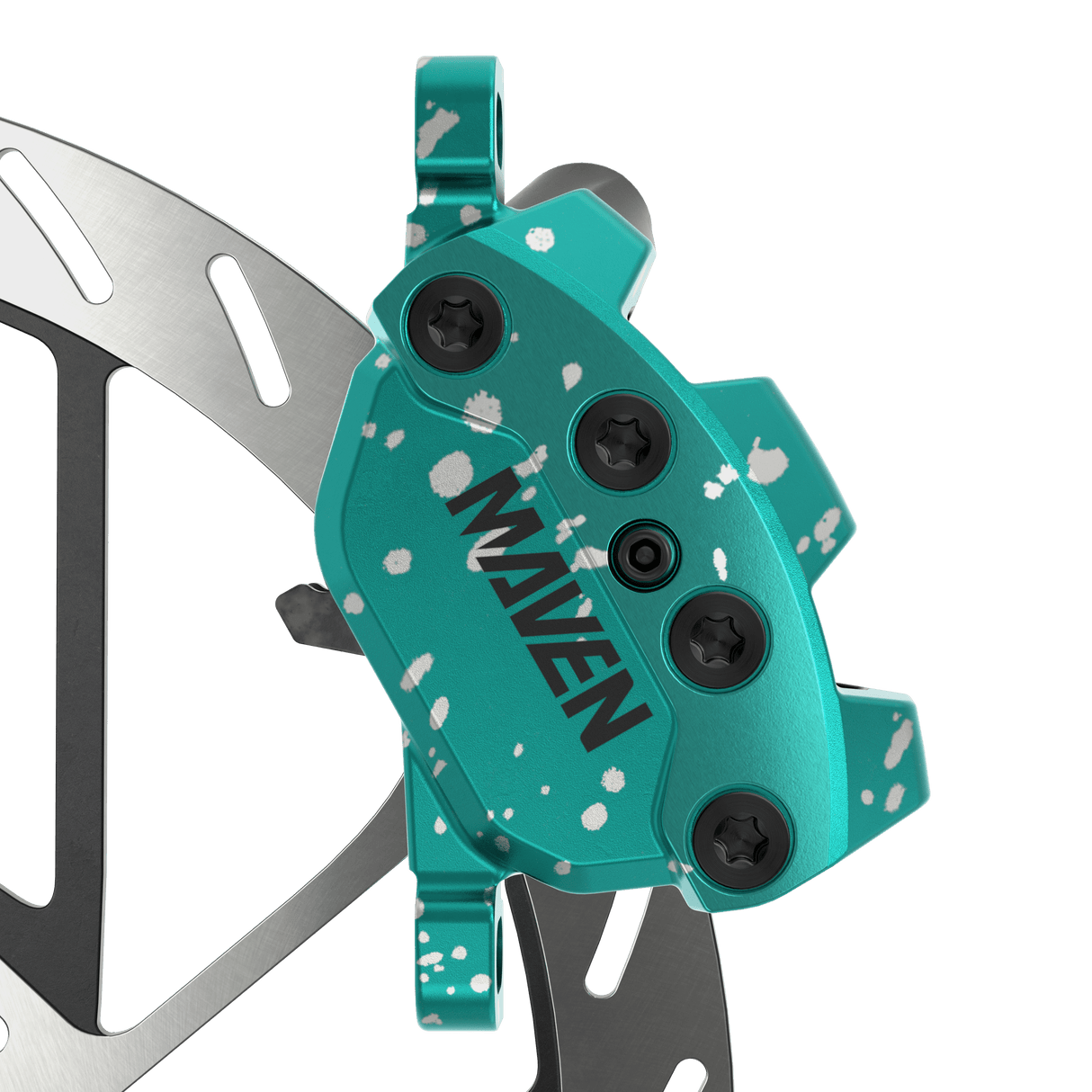 SRAM Maven Ultimate Brake - Expert Kit - Teal Splatter - The Lost Co. - SRAM - 00.5018.237.003 - 710845917349 -