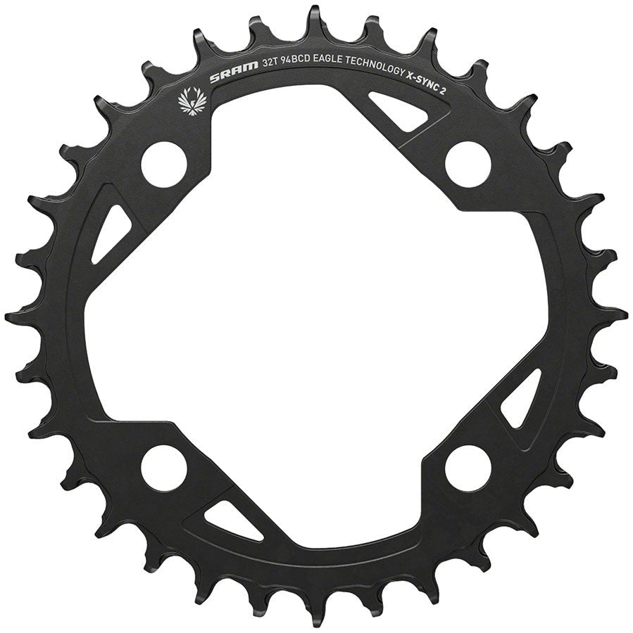 SRAM X - SYNC 2 Eagle E - MTB Chainring - 32t 94 BCD Aluminum Black - The Lost Co. - SRAM - 11.6218.043.001 - 710845864360 -