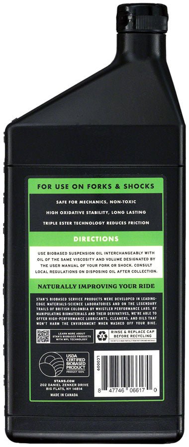 Stans Biobased Suspension Oil - 10WT 1L - The Lost Co. - Stans No Tubes - LC0012 - 847746066200 -