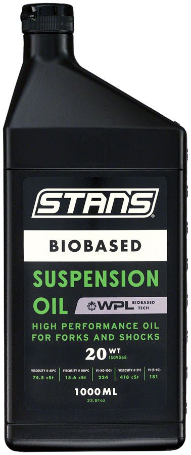 Stans Biobased Suspension Oil - 20WT 1L - The Lost Co. - Stans No Tubes - LC0013 - 847746066217 -