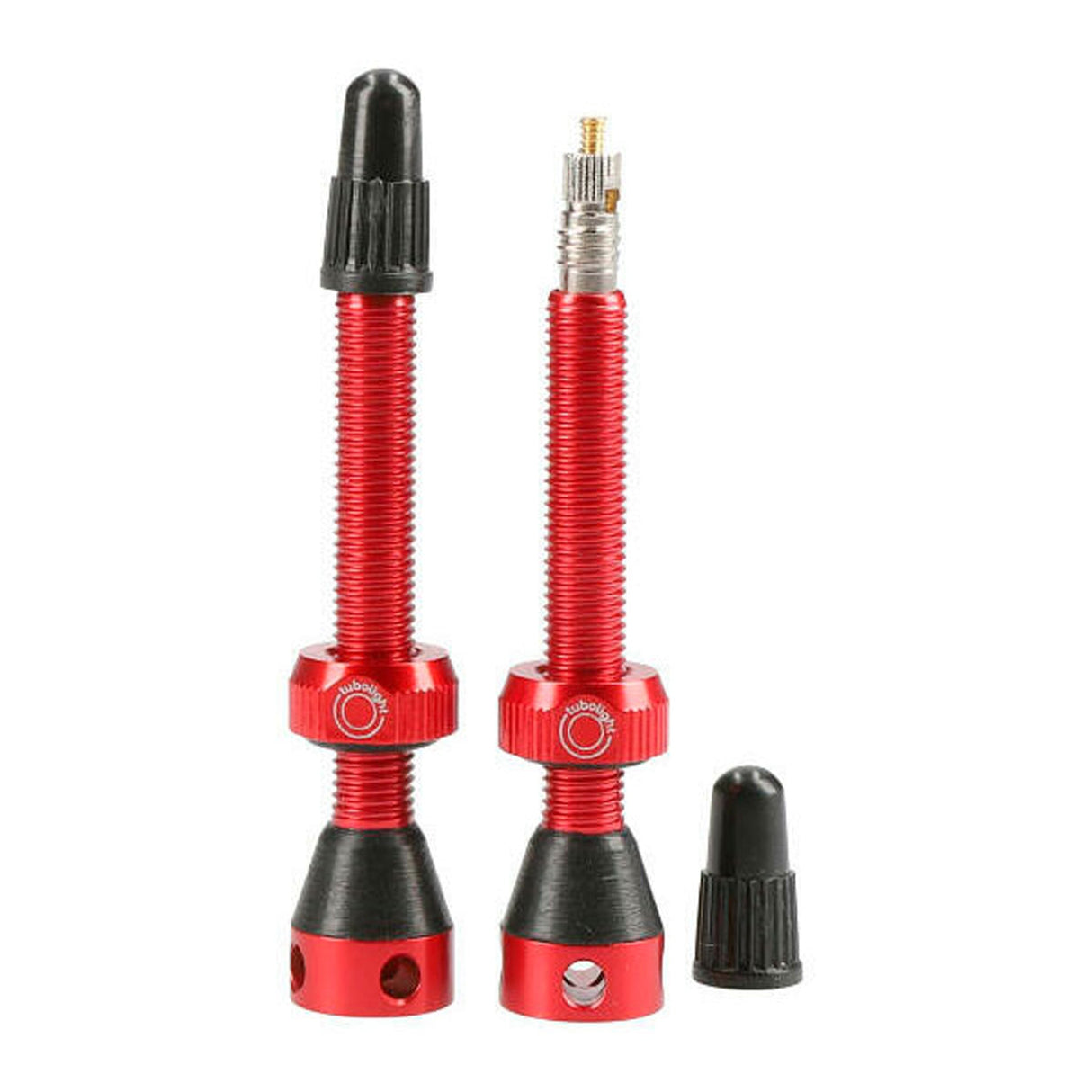Tubolight Air Valve - 50mm - Red - Pair - The Lost Co. - Tubolight - VVRED - 723803996706 -