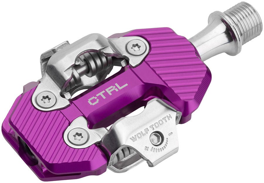 Wolf Tooth CTRL Trail Pedals - Ultraviolet - The Lost Co. - Wolf Tooth - CTRL-CLPS-PRU - 810159401982 -