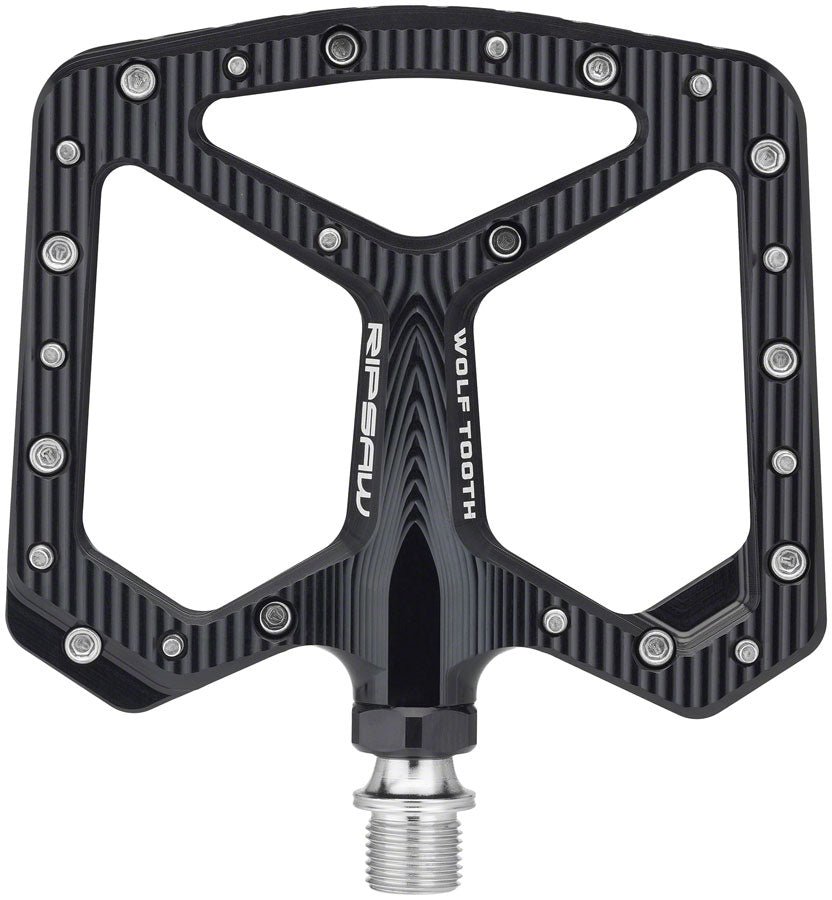 Wolf Tooth Ripsaw Aluminum Pedals - Black - The Lost Co. - Wolf Tooth - PDL - RS - BLK - 812719029254 -