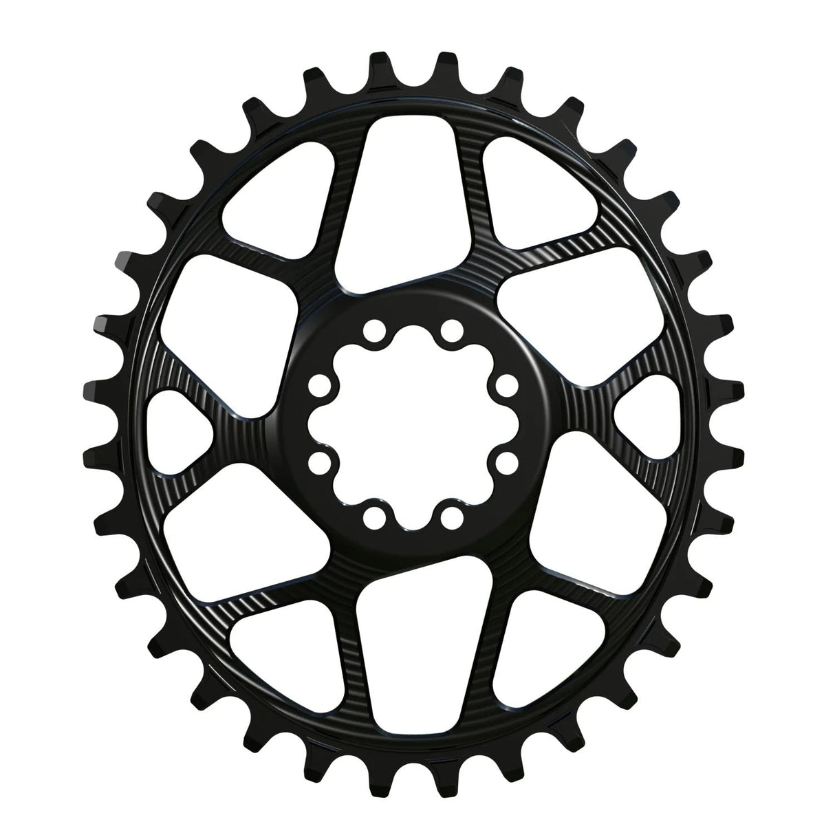 Works Components Oval Chainring - 32t - SRAM 8 - Bolt - 3mm Offset - Black - The Lost Co. - Works Components - WC8BOLT-O-32-BLACK - 5061010652004 -