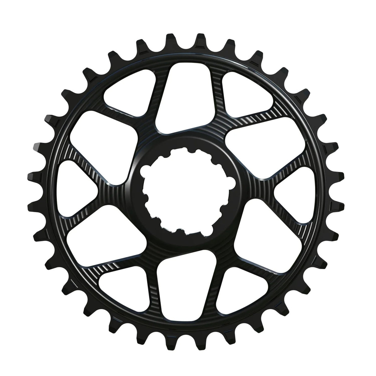 Works Components Round Chainring - 34T - SRAM 3 - Bolt - The Lost Co. - Works Components - WCSGXPB-R-34-Black - 5060894514750 -