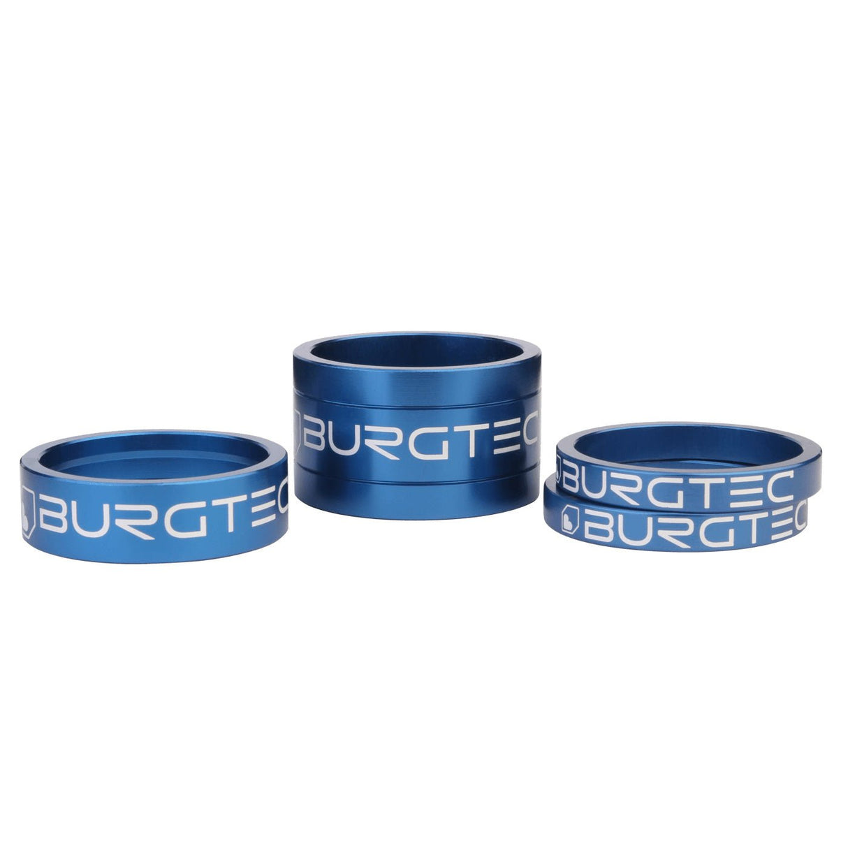 Burgtec Stem Spacer Kit - Deep Blue - Set of 4 - The Lost Co. - Burgtec - B-BG3452 - 712885685059 - -