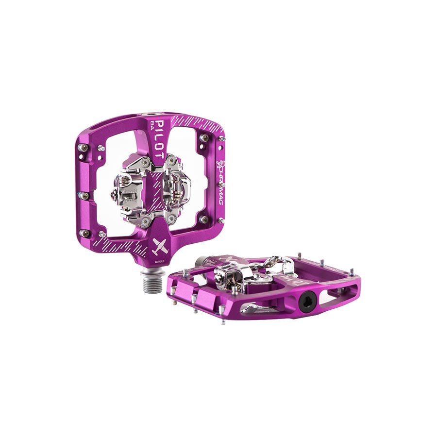 Chromag Pilot BA Pedals - Clipless - Purple - Wide - The Lost Co. - Chromag - H451110-04 - 826974040701 - -