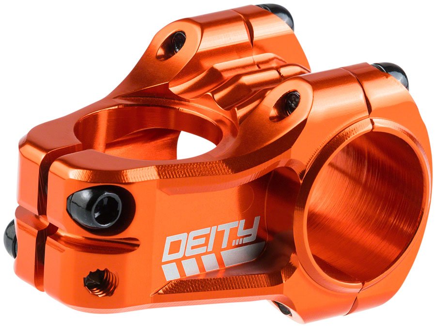 DEITY Copperhead Stem - 35mm 31.8 Clamp +/-0 1 1/8" Aluminum Orange - The Lost Co. - Deity - SM9404 - 817180021554 - -