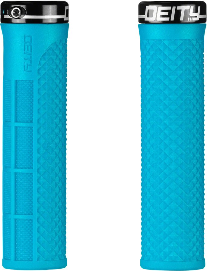 DEITY Lockjaw Grips - Turquoise Lock-On - The Lost Co. - Deity - HT7918 - 817180024487 - -