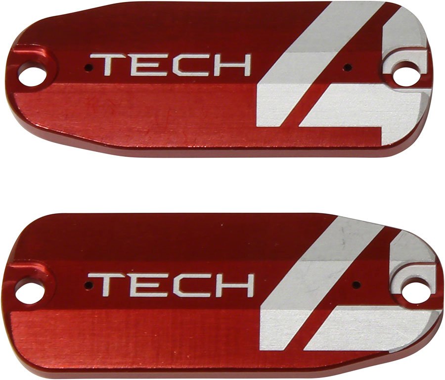 Hope Tech 4 Brake Lever Reservoir Lid - Red Pair - The Lost Co. - Hope - HBSP424R - 5056454907384 - -