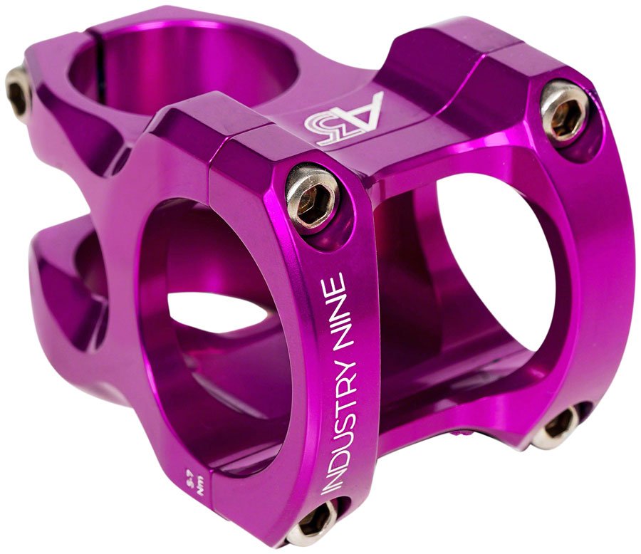 Industry Nine A318 Stem - 40mm 31.8mm Clamp +/-4.4 1 1/8" Aluminum Purple - The Lost Co. - Industry Nine - SM6052 - 810098985796 - -