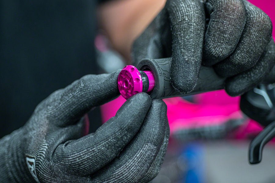 Muc-Off Stealth Tubeless Puncture Plugs Tire Repair Kit - Bar-End Mount - Iridescent - Pair - The Lost Co. - Muc-Off - H030190-10 - 5037835208023 - -