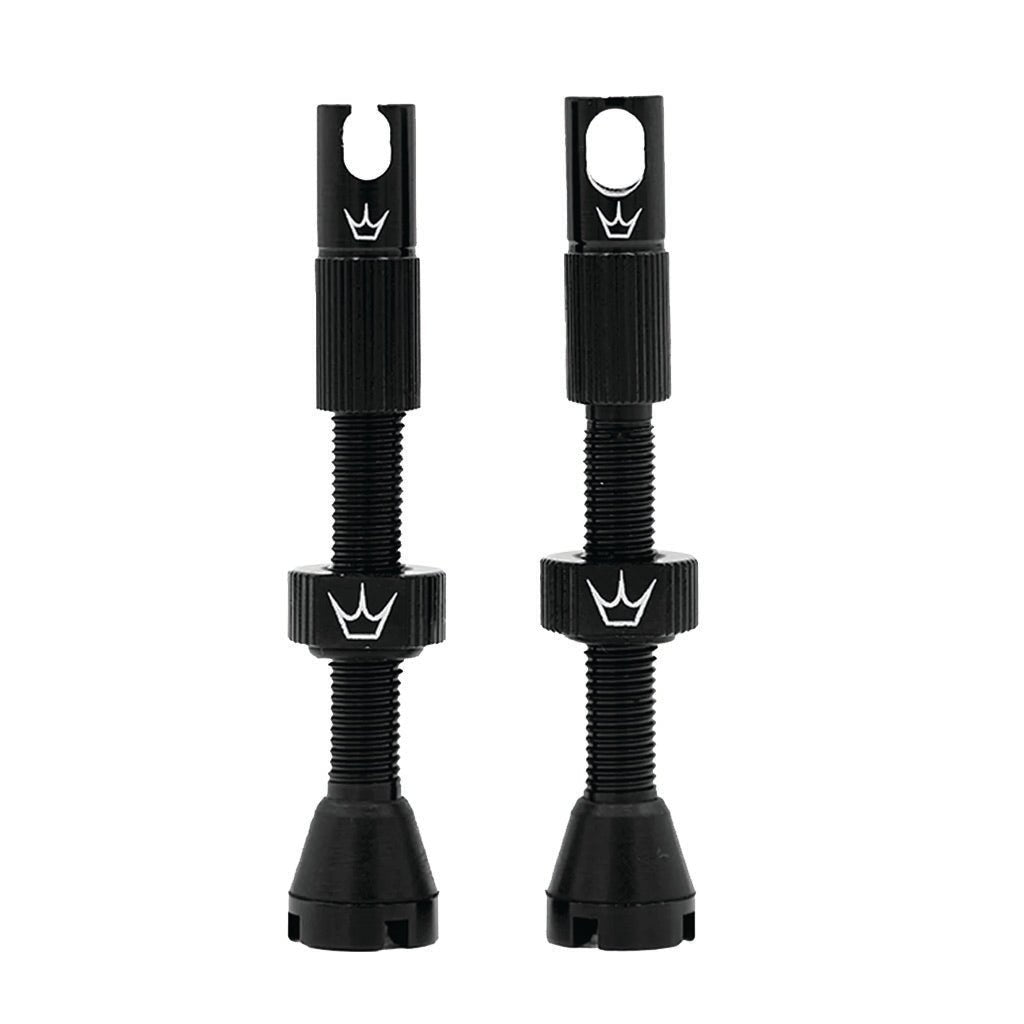Peatys Alloy Presta Valve Stem Pair - 60mm - Black - The Lost Co. - Peaty's - B-YE2600 - 5060541582446 - -