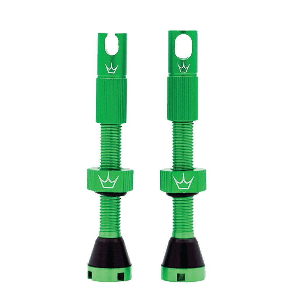 Peatys Alloy Presta Valve Stem Pair - 60mm - Emerald - The Lost Co. - Peaty's - B-YE2602 - 5060541582767 - -