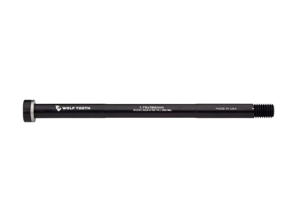 Wolf Tooth Rear Thru Axle - M12 1.75 x 192mm Black - The Lost Co. - Wolf Tooth - FK8323 - 812719029162 - -