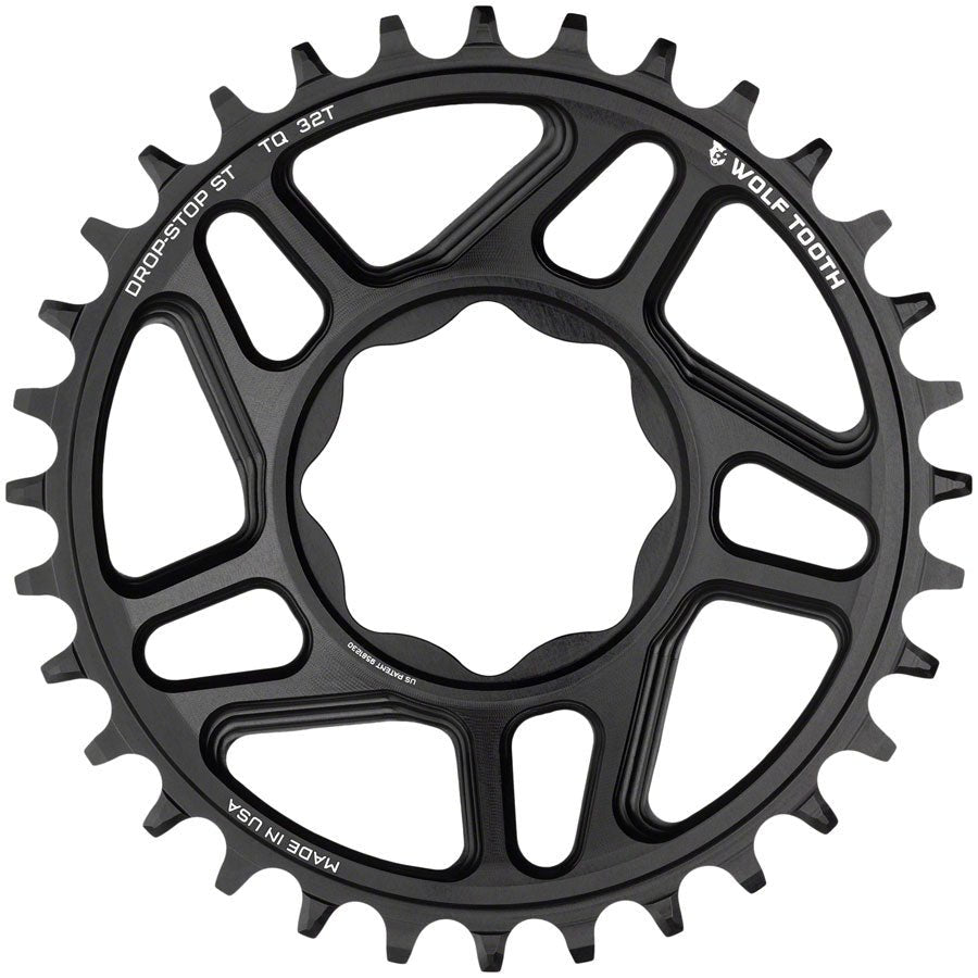 Wolf Tooth Trek TQ Direct Mount Chainring - Drop-Stop ST - 32T - Black - The Lost Co. - Wolf Tooth - CR3621 - 810006807806 - -