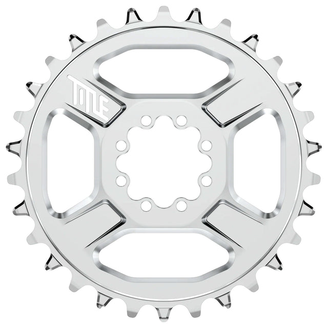 Title CR1 Chainring 30t 8 Bolt Shimano HG 12 Chrome