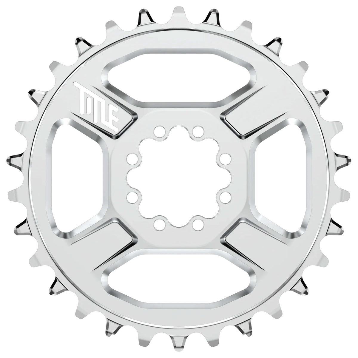 Title CR1 Chainring 32t 3mm offset 8 Bolt T-Type Chrome