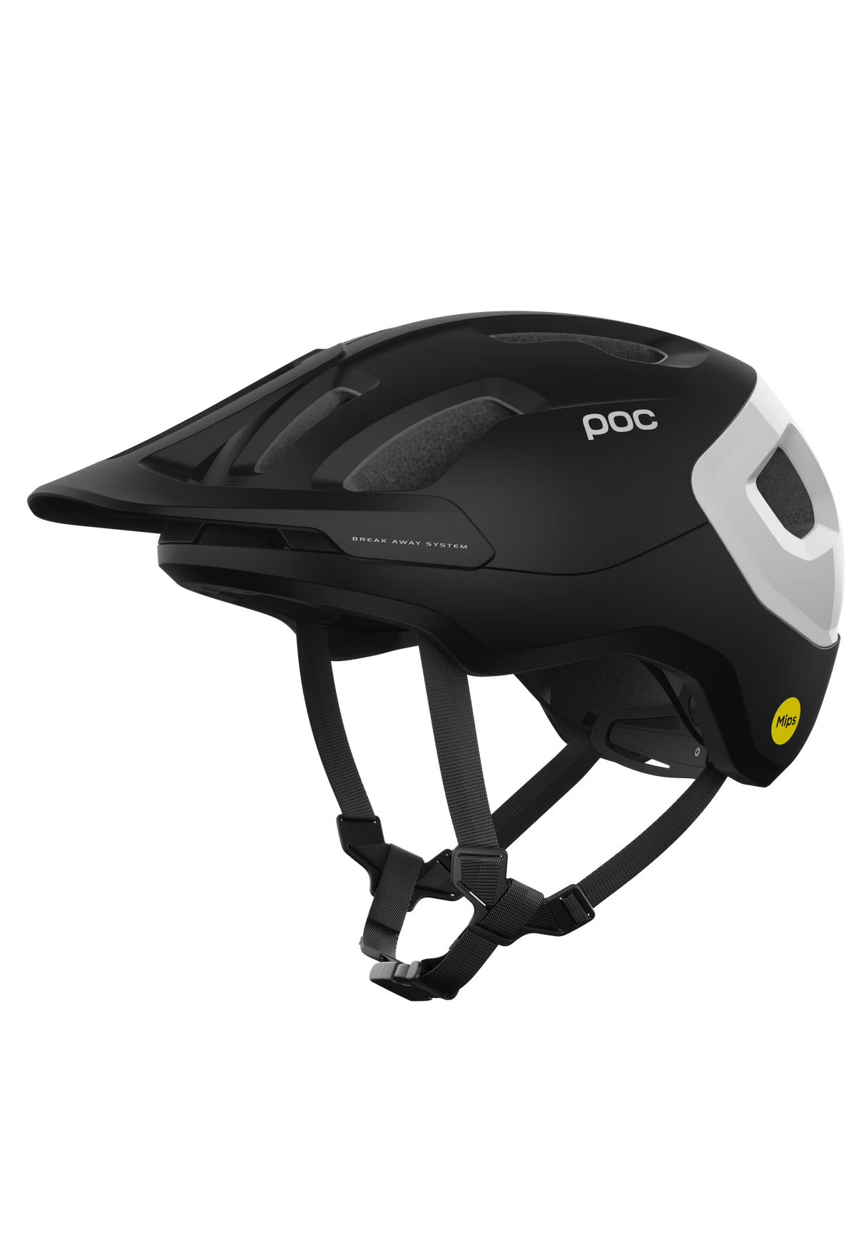 POC Axion Race MIPS Helmet - Uranium Black / Hydrogen White