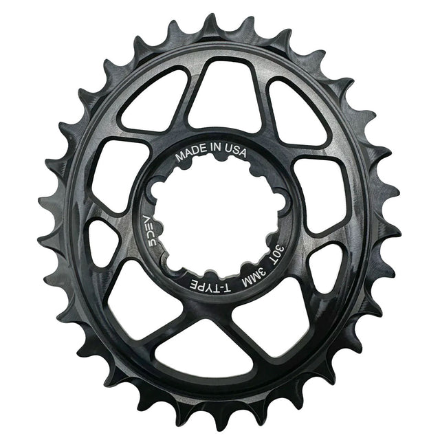 5Dev T - Type Oval Chainring - 30t - SRAM 3 - Bolt - 3mm Offset - Black - The Lost Co. - 5Dev - CRA - OV - T3 - 30 - 01 - B - FD2372 - 