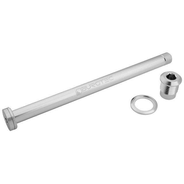 Burgtec Giant 183.5mm Rear Axle - Rhodium Silver