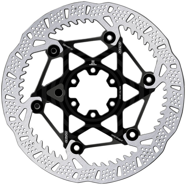 Galfer Shark Evo Disc Brake Rotor - 180mm x 2.0mm 6-Bolt Black