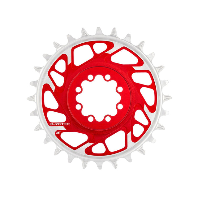 Burgtec T - Type Chainring - 28t - SRAM 8 - Bolt - Red - The Lost Co. - Burgtec - 13176 - 724901936878 - 